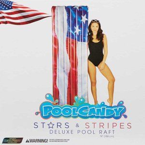 Inflatable Pool Raft - Stars & Stripes Deluxe